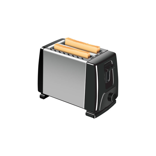 A set of illustrations for website - appliances vector icon. Element 8 toaster bread fry heat food cook toasted kitchen breakfast hot of Webit.Top - Vector, Image