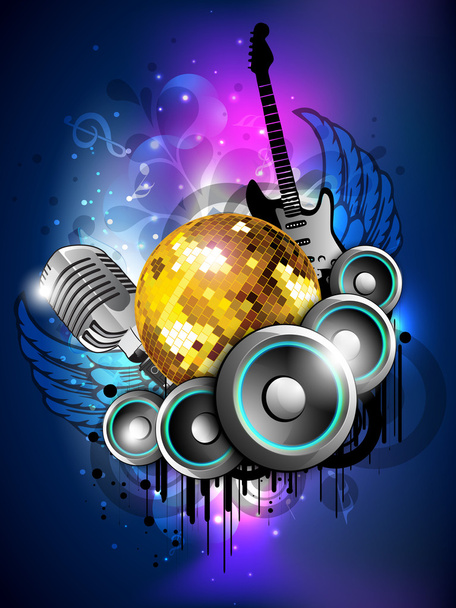 Abstract musical party background. EPS 10. - Vector, imagen