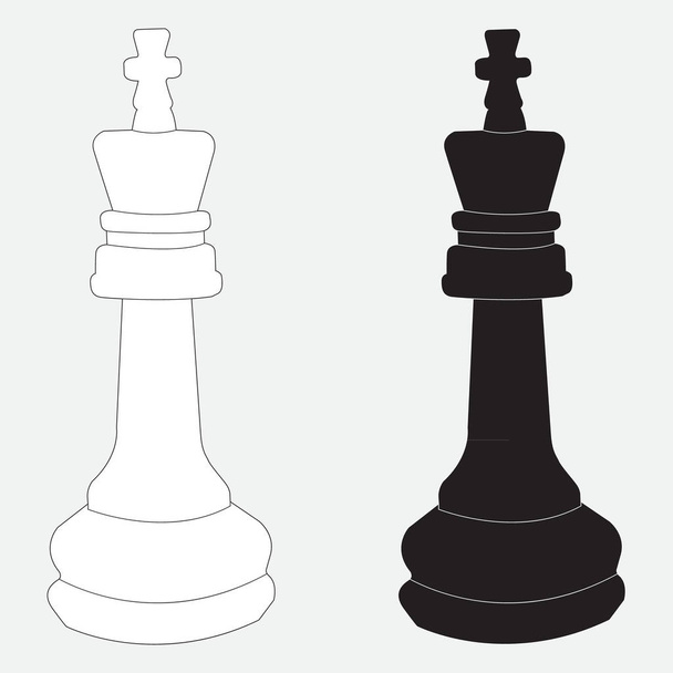 Vector image of chess pieces - Vector, Image