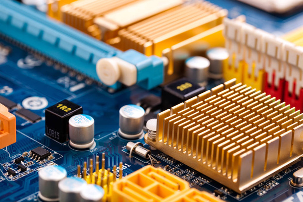 Computer motherboard closeup - Photo, image