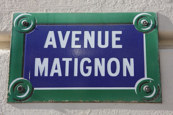 Avenida Matignon
 - Foto, Imagem