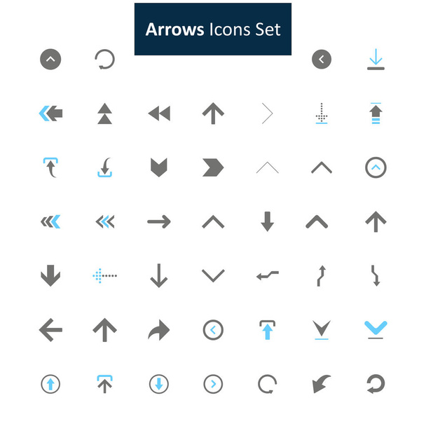 arrows icon set - Vector, imagen