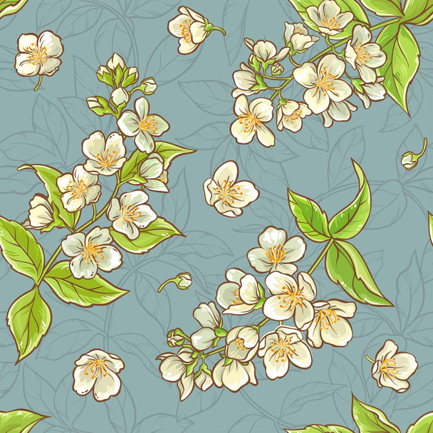 jasmine seamless pattern - Vecteur, image