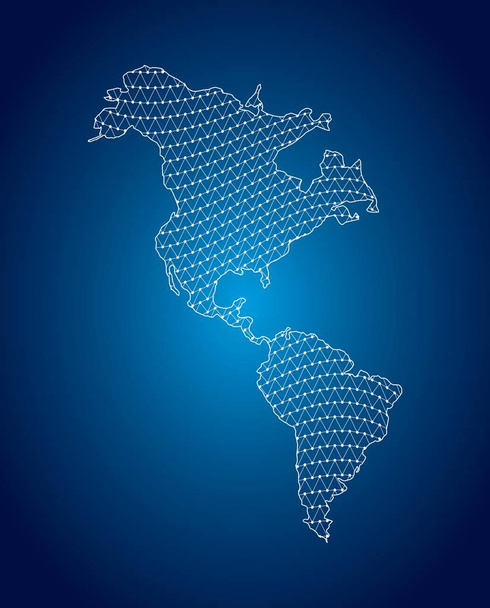 Kaart van Latijns-Amerika - Vector, afbeelding