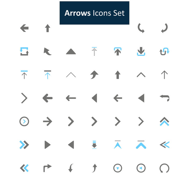 arrows icon set - Vector, imagen