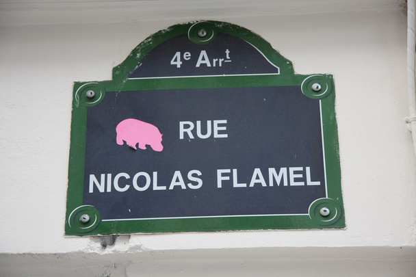 Rue Nicolas Flamel - Photo, Image