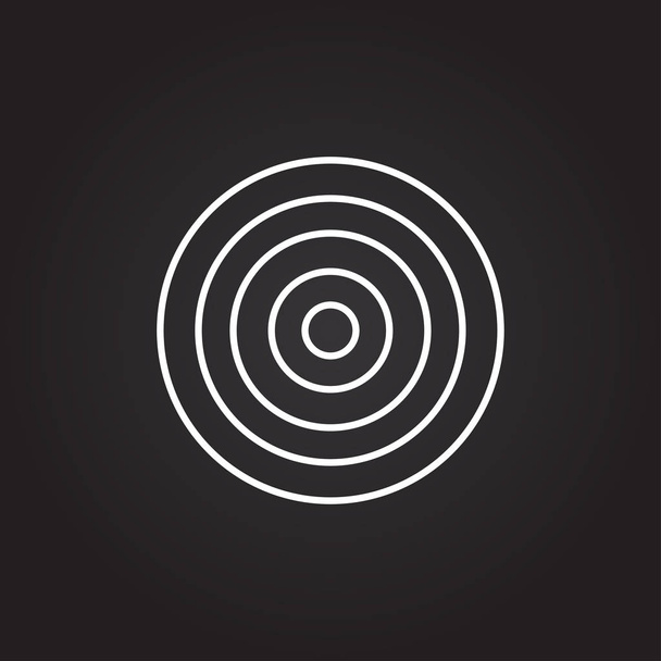 icon of target sign  - Vektor, obrázek