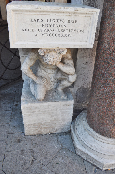 el gobo de rialto statue venedig - Foto, Bild