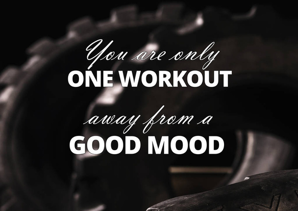 Fitness motivation quotes for better workout - Φωτογραφία, εικόνα