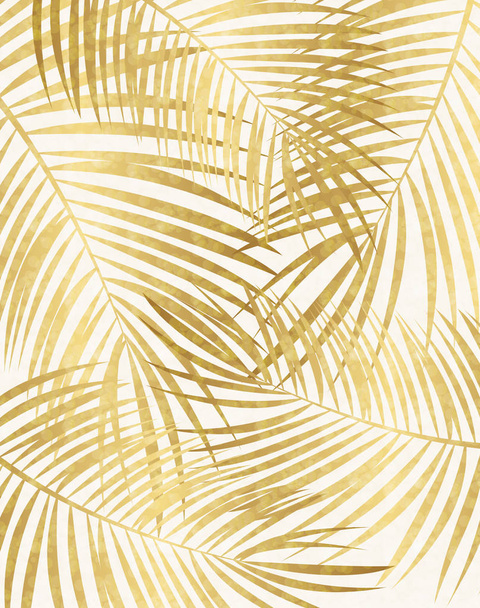 Palm blad vectorillustratie achtergrond - Vector, afbeelding