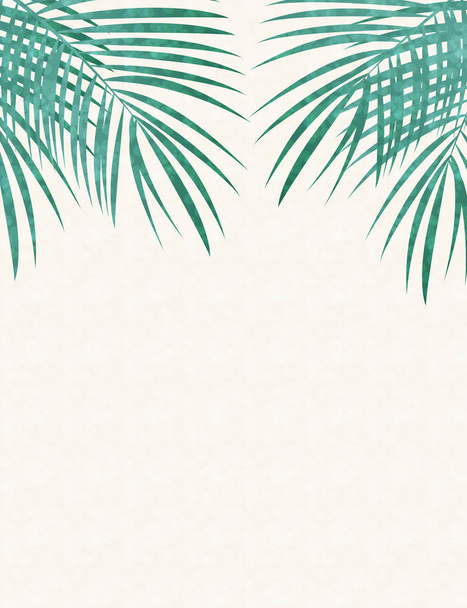 Palm Leaf wektor tle ilustracja - Wektor, obraz