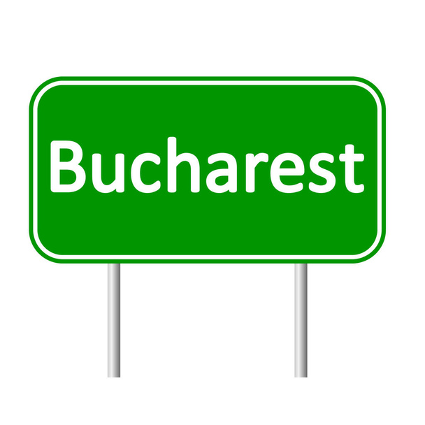 Bucharest road sign. - Vektor, obrázek