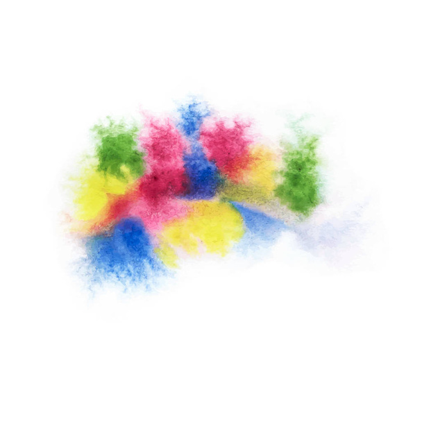 Realistic Colored Watercolor Spot. - Vector, Image