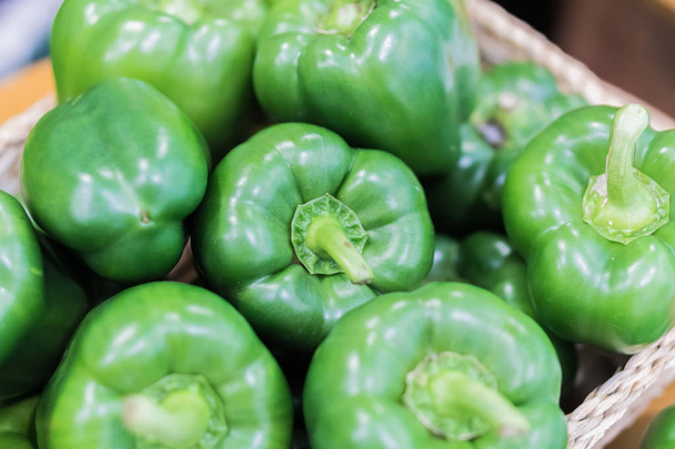 Colorful sweet bell peppers, natural background. - Photo, Image
