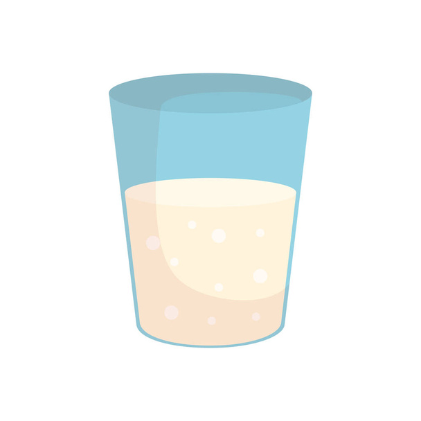 Bicchiere di latte - Vettoriali, immagini