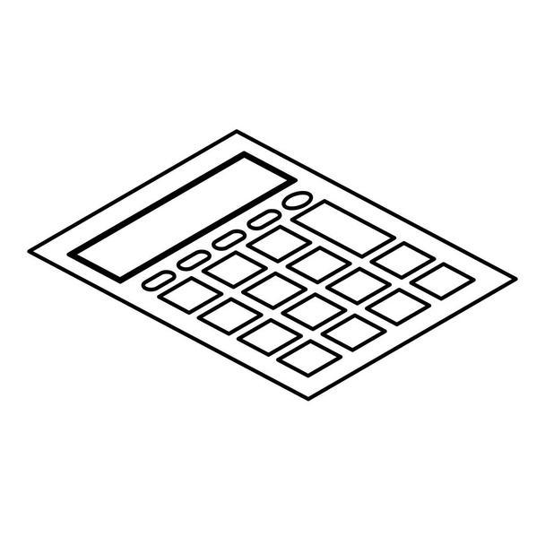 математическое устройство калькулятора - Вектор,изображение