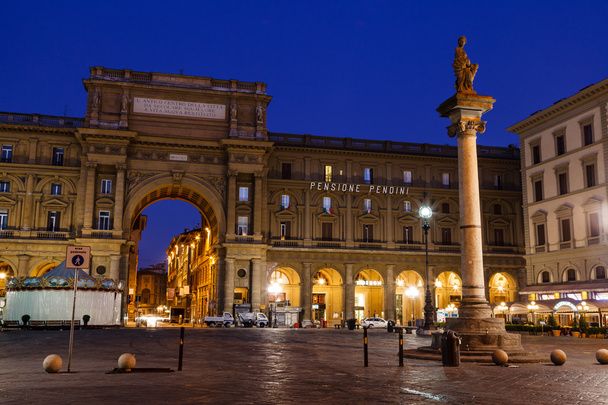 The Column of Abundance in the Piazza della Repubblica in the Mo - 写真・画像