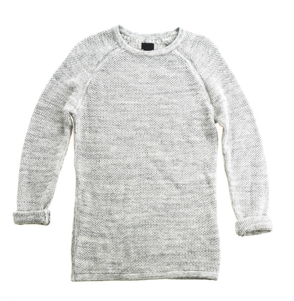grauer Pullover für Kleidung - Foto, Bild