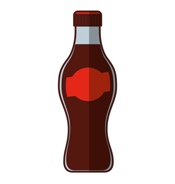 пляшка содової ізольована ікона
 - Вектор, зображення