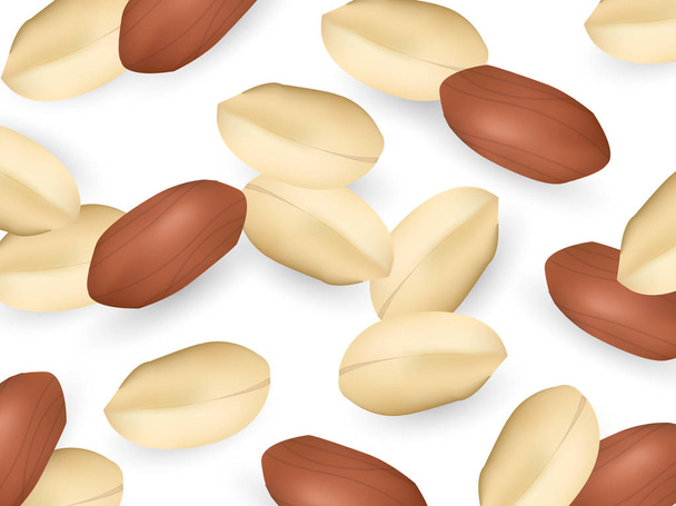 Peanut bean pattern background - Vector, Image