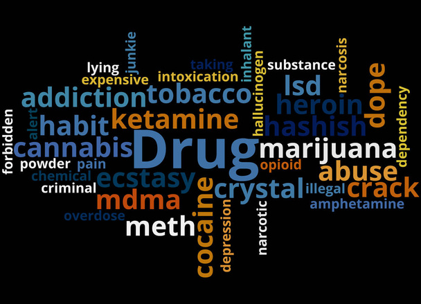 Nombres de drogas, concepto de nube de palabras 3
 - Foto, Imagen