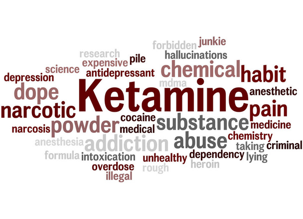 Ketamin, slovo cloud koncepce 6 - Fotografie, Obrázek