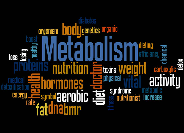Metabolismus, slovo cloud koncepce 5 - Fotografie, Obrázek