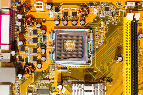 Płyta główna tyłu procesora - Zdjęcie, obraz