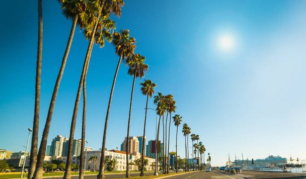 San Diegon merenranta aurinkoisena päivänä
 - Valokuva, kuva