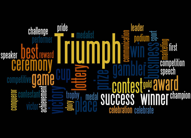 Triumph, sana pilvi käsite 3
 - Valokuva, kuva
