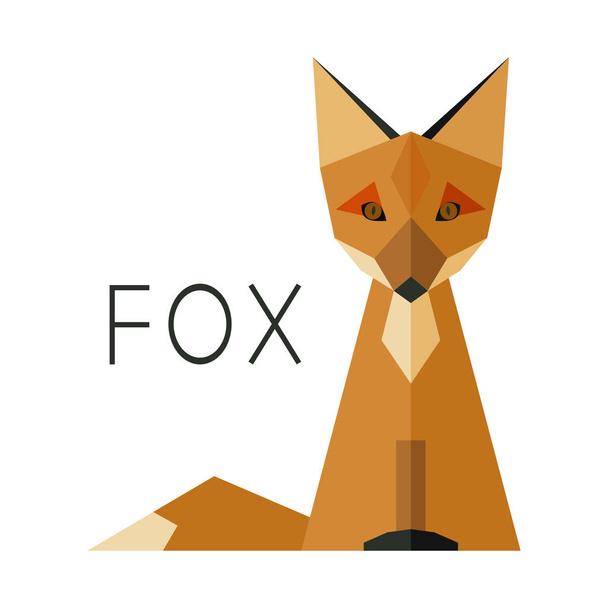 Simple Fox Logo - Vetor, Imagem