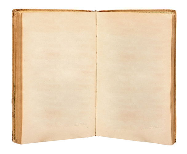 Libro viejo abierto aislado sobre fondo blanco
 - Foto, Imagen