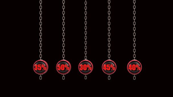 Процентные числа серии 3d рендеринг
 - Фото, изображение