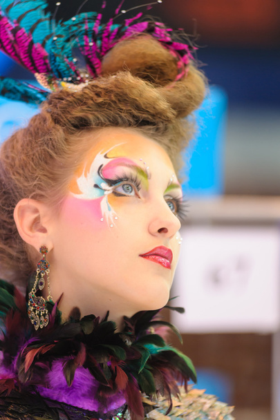 Creative makeup show at the festival of beauty - Foto, Imagem