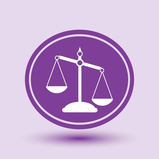 ikona váhy spravedlnosti - Vektor, obrázek