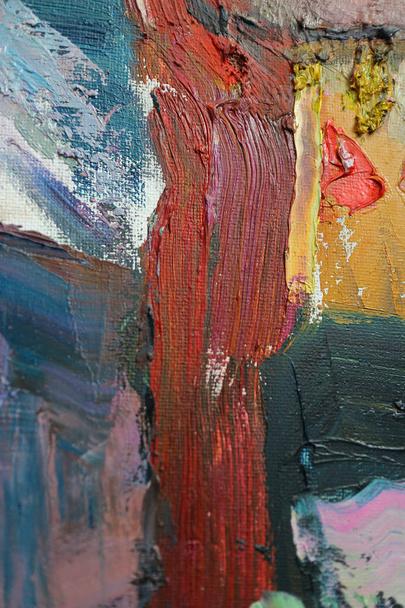 Текстура олійного живопису, акрил, олія, яскравий колір
, - Фото, зображення