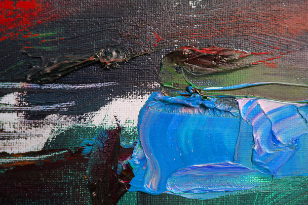 Текстура олійного живопису, акрил, олія, яскравий колір
, - Фото, зображення