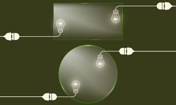Glas transparantie vectorobjecten en idee symbolen - Vector, afbeelding
