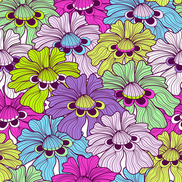 Seamless floral spotty pattern - Vektori, kuva