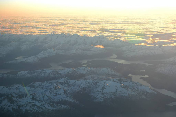 Пташиного польоту льодовиків, гори і долини в Патагонії, Чилі - Фото, зображення