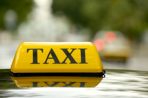 Taxi car on street - Fotó, kép