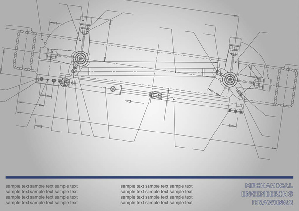 Mechanical engineering drawing - Vector, Image