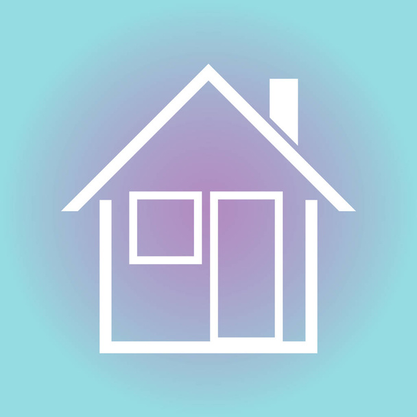 Home icon vector. House. Enter, welcome concept. - Vector, Imagen