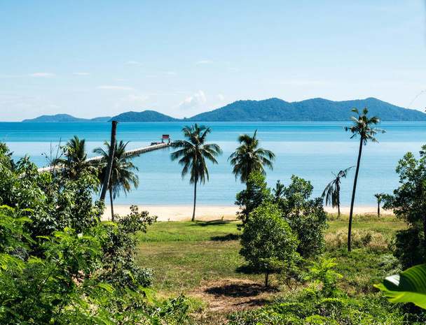 Prachtig uitzicht op de palm beach - Foto, afbeelding