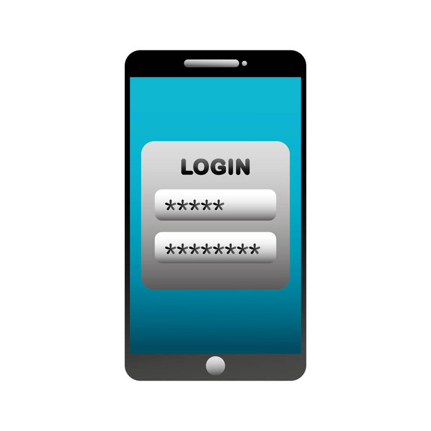 ikona přihlášení a heslo - Vektor, obrázek