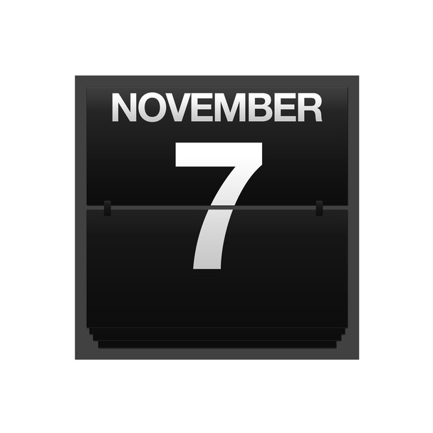 Comptoir calendrier 7 novembre
. - Photo, image