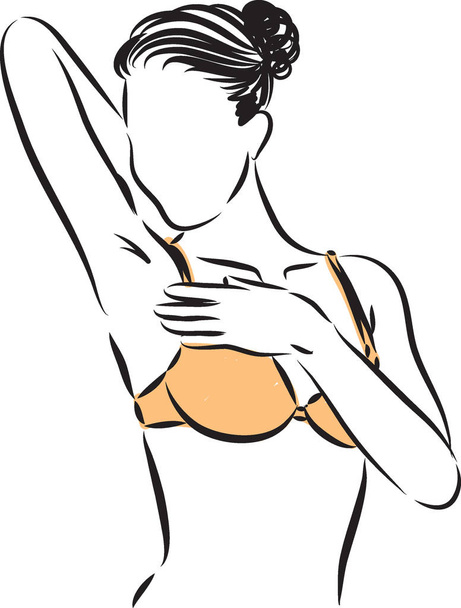 woman skin care 2 illustration - Vektor, Bild