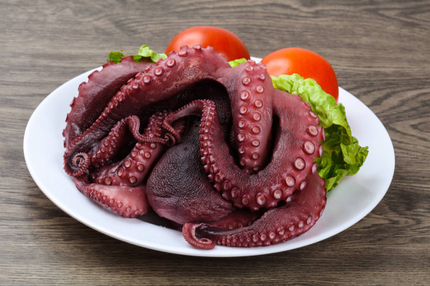 Gekookte octopus klaar voor eten - Foto, afbeelding