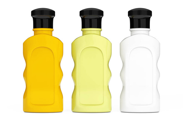 Blank Multicolour Hotel Botellas cosméticas. Renderizado 3d
 - Foto, Imagen