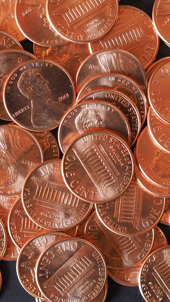 Dollár-érmék 1 cent búza penny cent - Fotó, kép